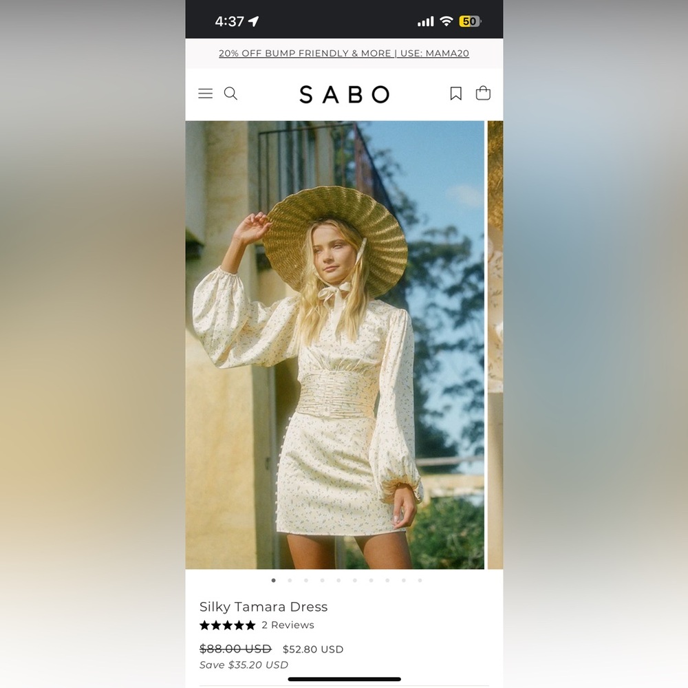 SABO LUXE silky Tamara dress